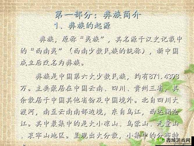 四川彝族 XXXXXLmedjyf：关于它的介绍