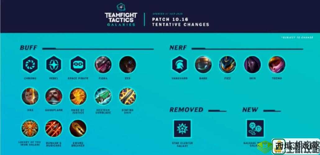 云顶之弈 10.16 版本具体更新了哪些内容详细介绍