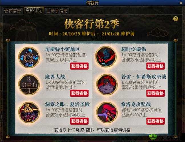 DNF侠客行:豪侠资格与获取全攻略手册