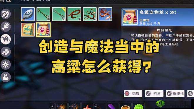 探寻高粱的秘密：创造与魔法中获取高粱的独特途径