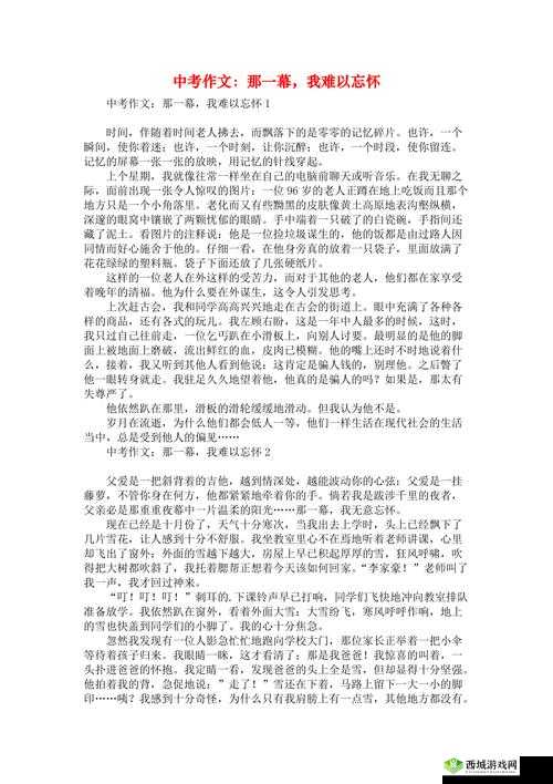 中考前妹妹让我 C1 次:那难以忘怀的经历