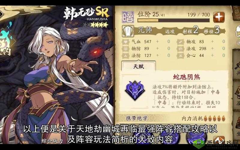 天地劫常用阵容搭配带来的多种百搭玩法解析