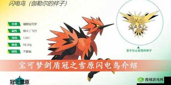宝可梦剑盾冠之雪原新传说:闪电鸟传说介绍与解析