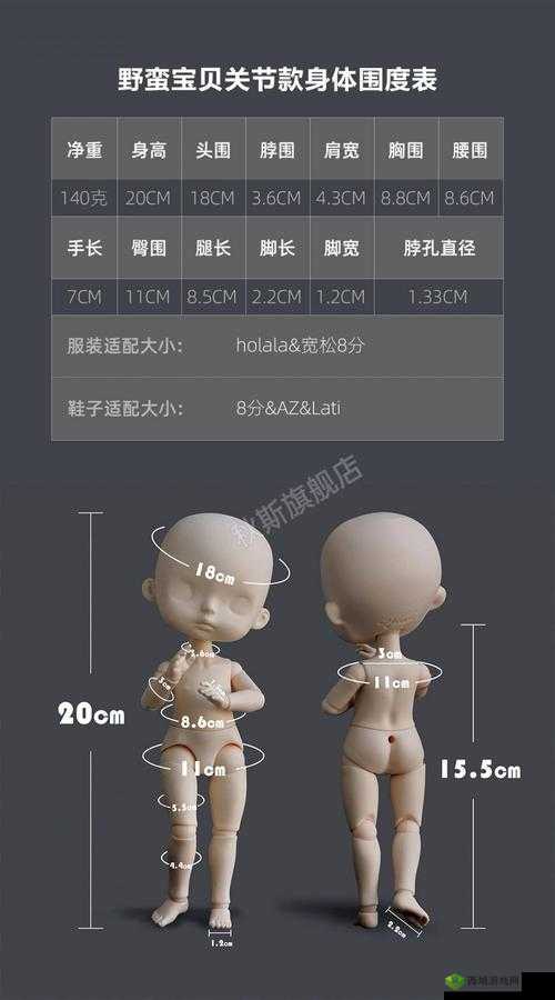 八寸娃娃具体尺寸大小是多少