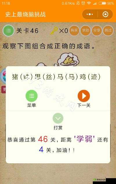 《史上最烧脑挑战》第46关图文通关攻略:解锁所有关卡的秘密与技巧