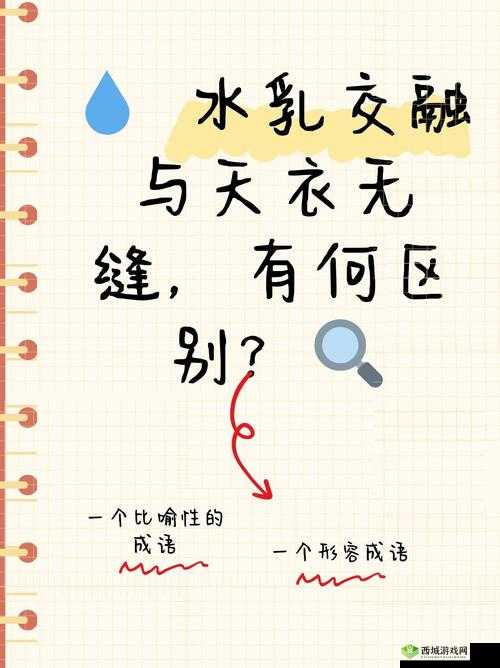 水乳交融和天衣无缝的区别:深度解析对比