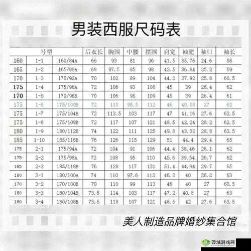 国产尺码:日常服装、运动服装等;欧洲尺码:西装、礼服等