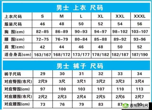 欧码 XL 是亚洲码的 L 还是 XL:尺码转换指南