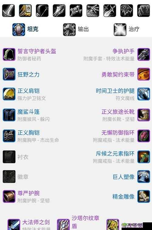 魔兽世界WLK防骑装备选择:哪些装备值得推荐?