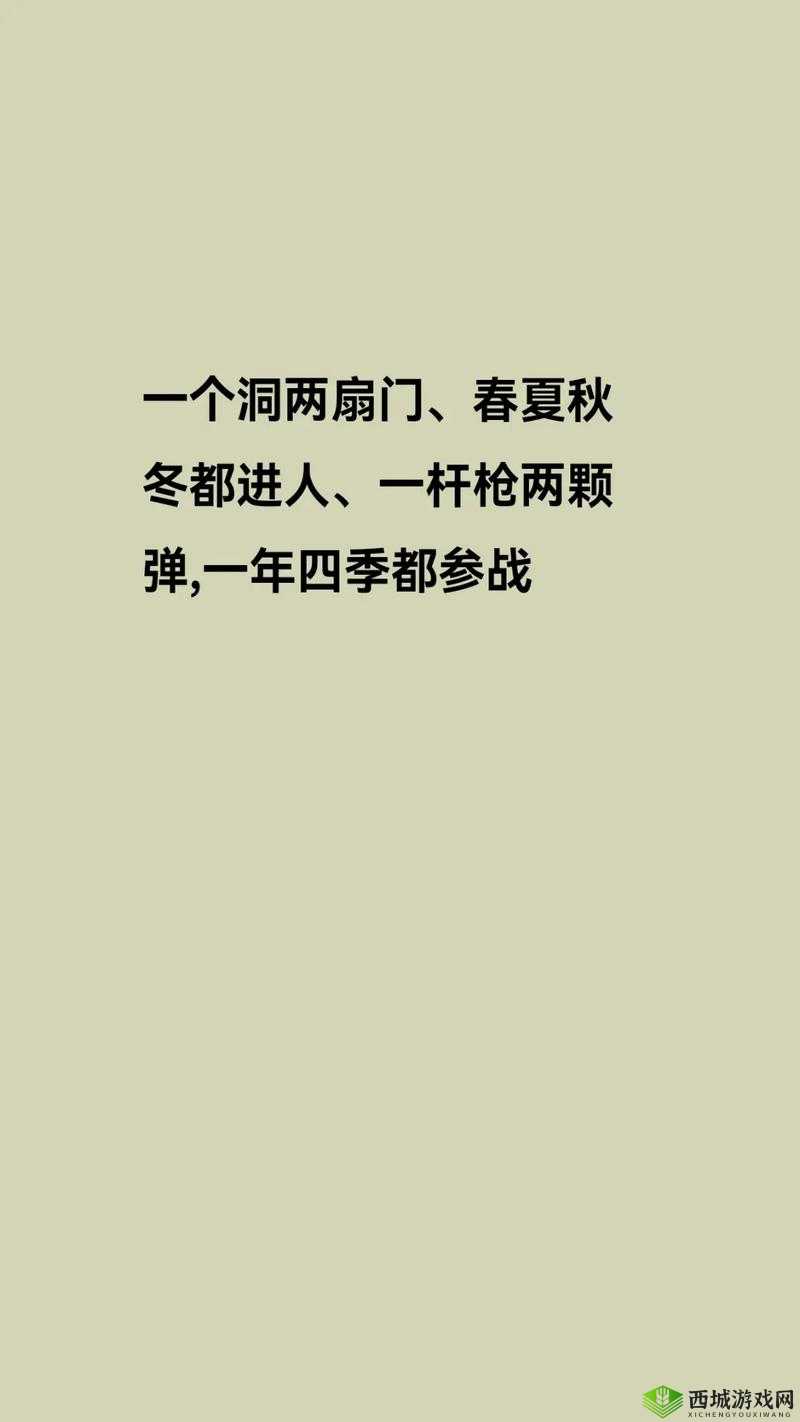 一个洞两扇门一杆枪:神秘的组合