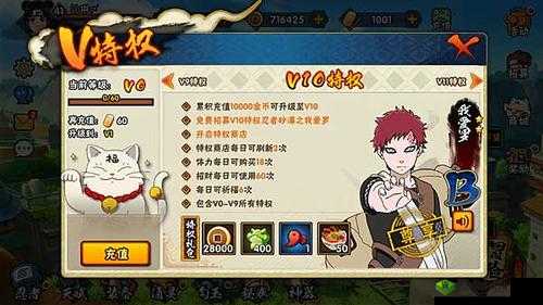 火影忍者手游 V 特权到底值不值 全面深度的性价比剖析