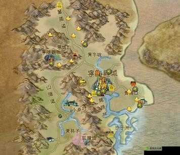 寻仙手游宁海县地图:山水画卷,探寻宁海县风貌之美