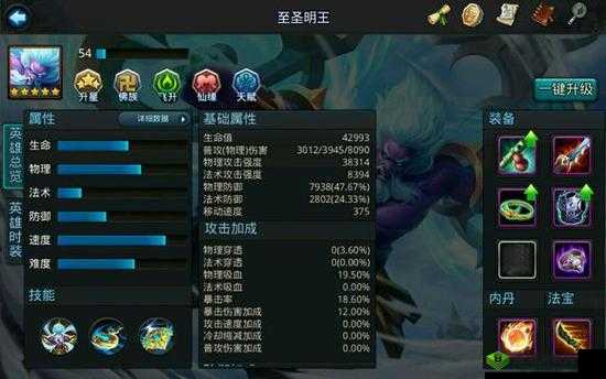 至圣明王阵容搭配及出装推荐,让你在乱斗西游中称霸全场