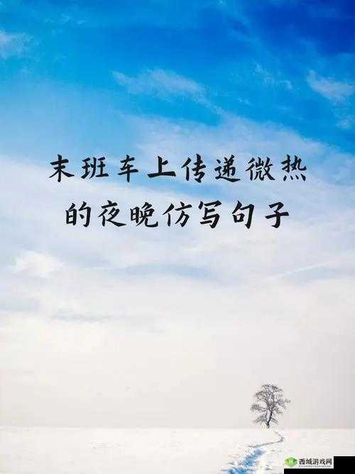 末班车上传递微热的夜晚:温暖的邂逅