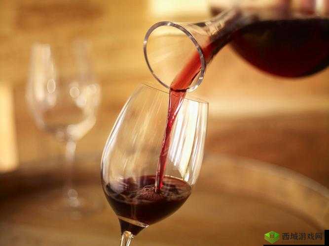 红酒倒入花核心:独特的视觉盛宴