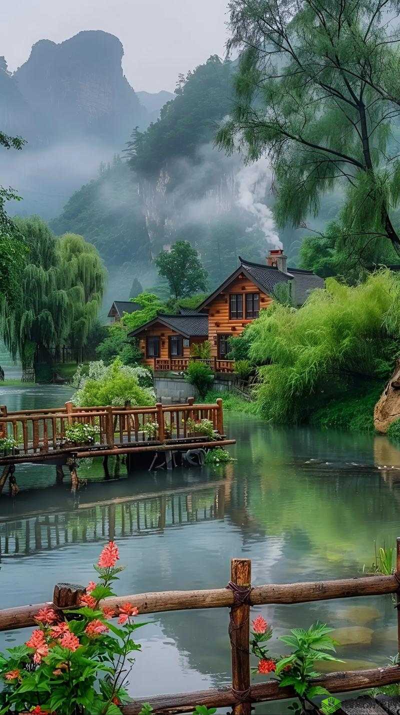 桃花洞口:溪水潺潺,世外桃源