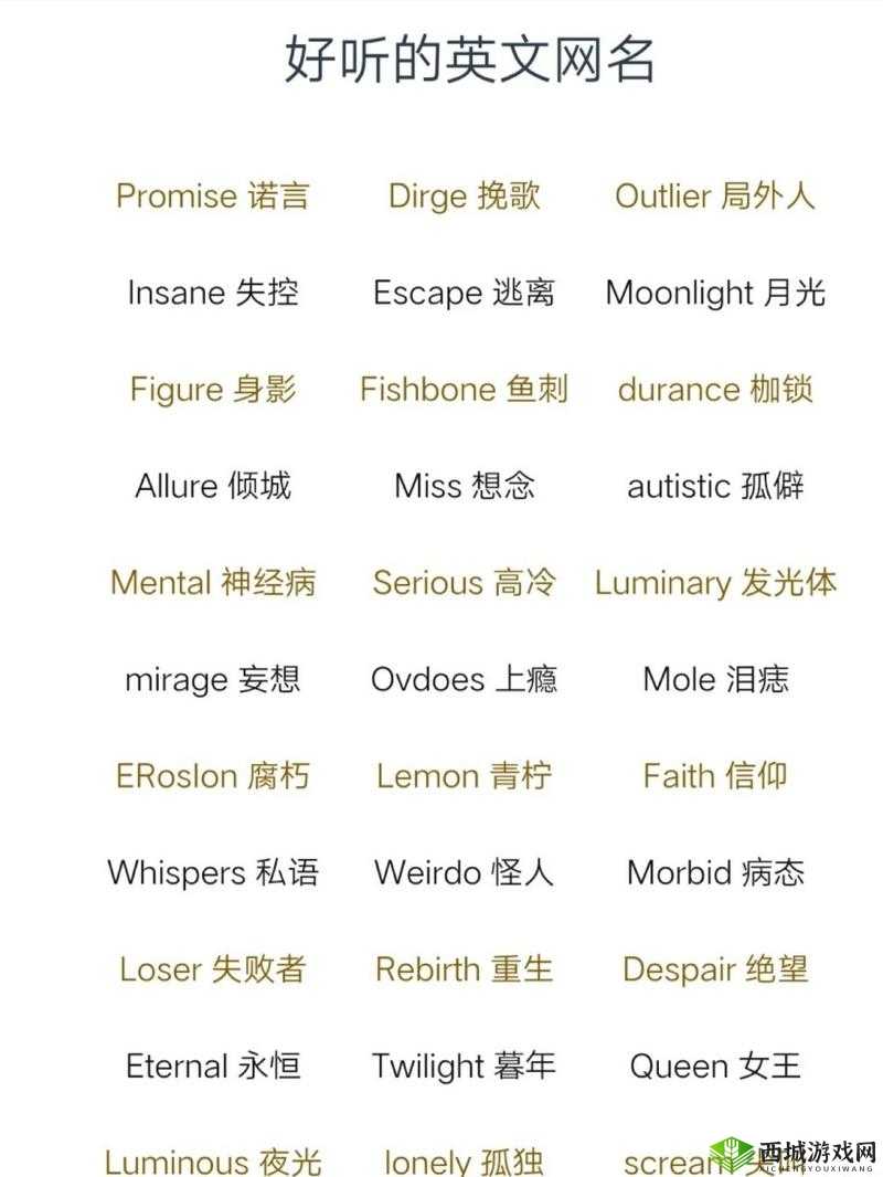 欧美私人情侣网名大全英文:精选浪漫昵称集