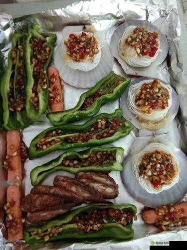 香肠和扇贝插在一起是什么:一道奇特菜品