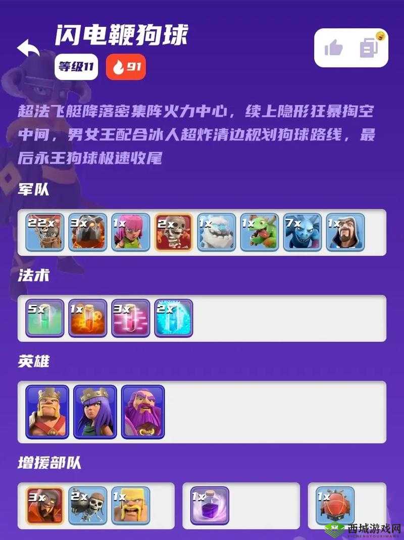 部落冲突上杯攻略:配兵策略与最佳兵种组合指南