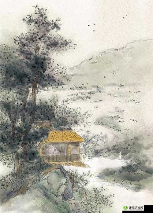 两峰夹小溪地湿又无泥诗小女之心之境