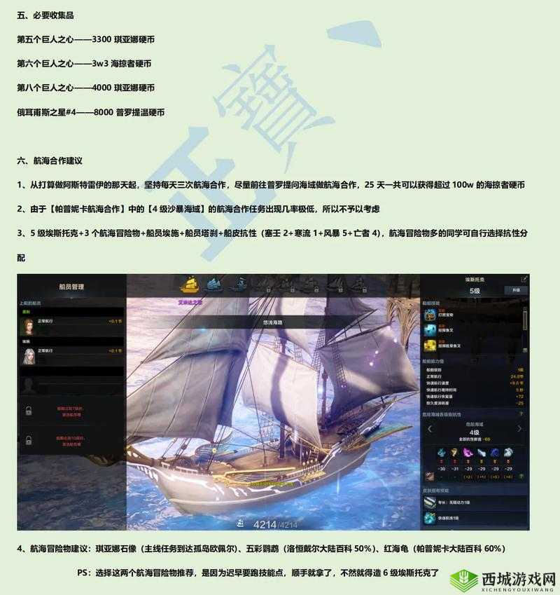 命运方舟：船只技能详解与解析