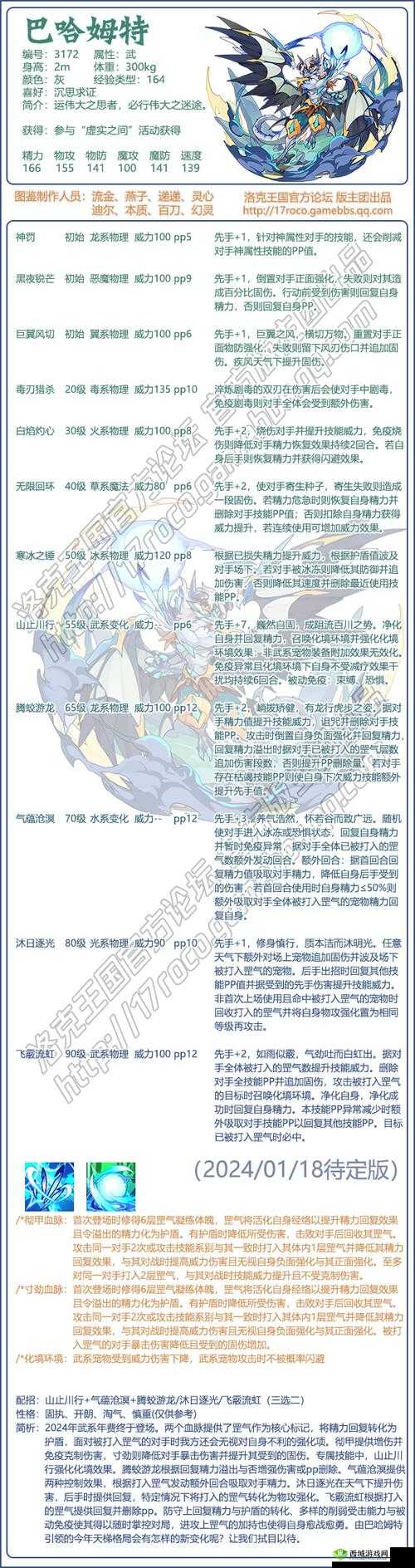 洛克王国洛基技能表详解:全新技能天赋览表