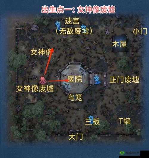 第五人格圣心医院宝箱地点寻找 以合适参照物为关键