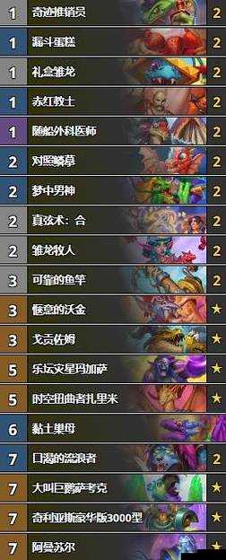 炉石传说:宴会牧师卡组解析——前50传说排名必备攻略