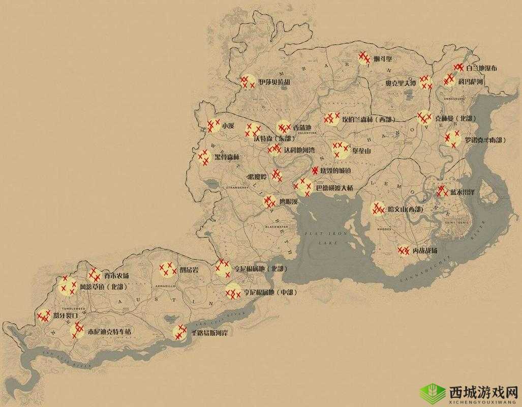 荒野大镖客2世界冠军位置揭秘:卡宝藏攻略中心