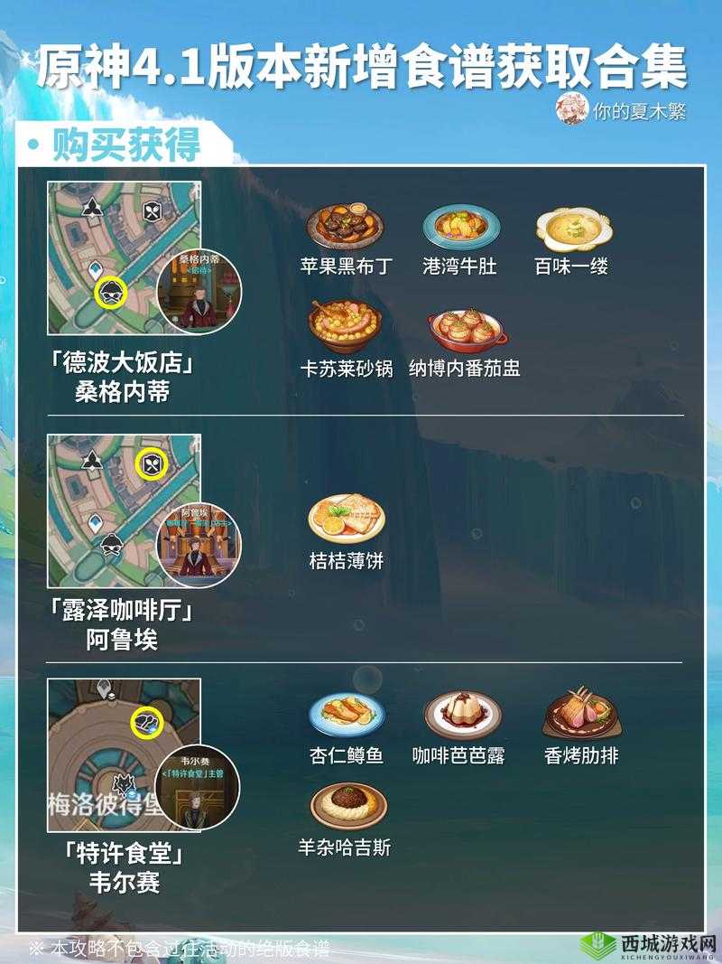 原神金枪鱼寿司食谱怎么获得,获取方法介绍及其在资源管理中的重要性