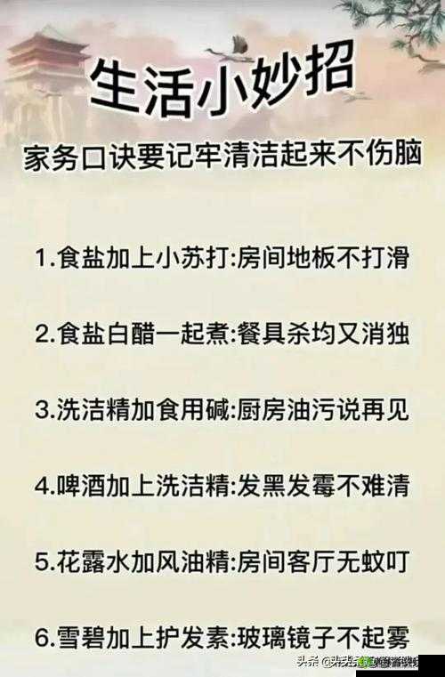 厨房一次又一次的索要刷碗总口诀:破解家务烦恼秘籍