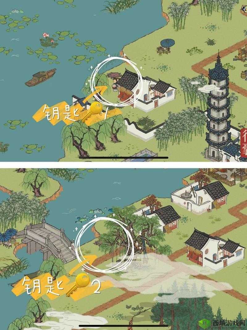 江南百景图钱塘春行,宝箱与钥匙的奇妙探险