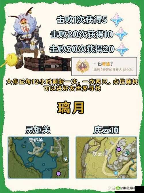 原神1.5目击地点7,奇怪的丘丘人时间地点攻略