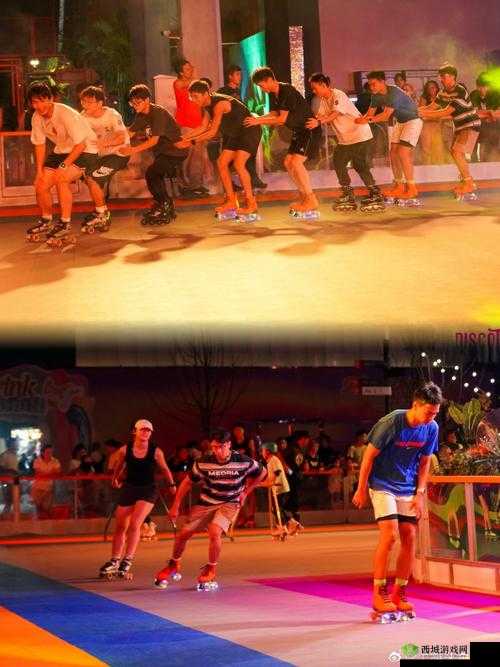 男生女生一起滑:轮滑之约,激情无限