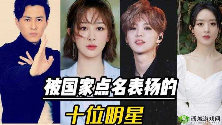 被央视点名表扬的4位明星