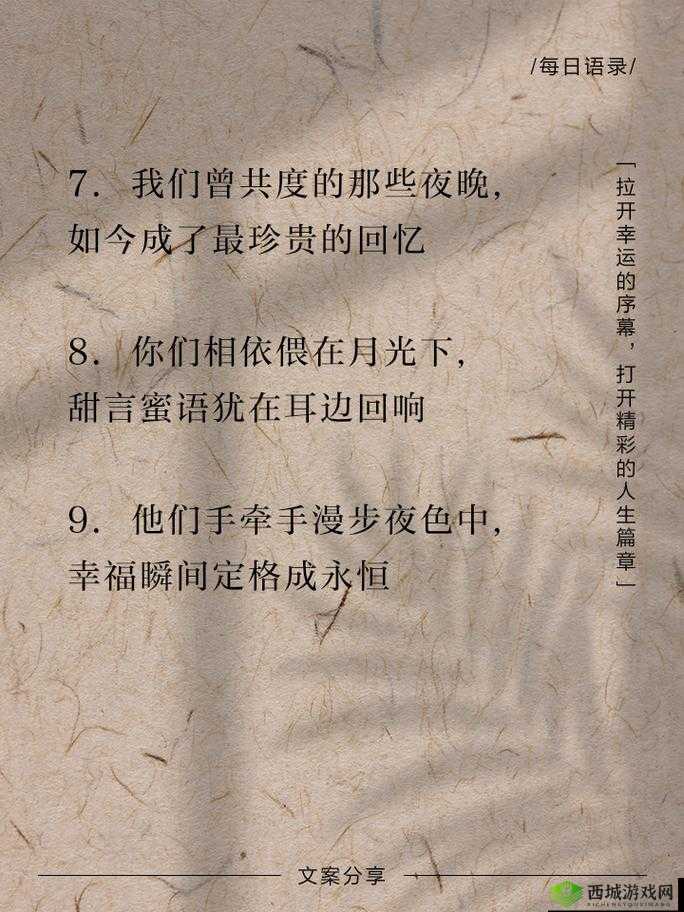 夫妇联欢回不去的夜晚:那令人难忘的美好时光与深刻记忆