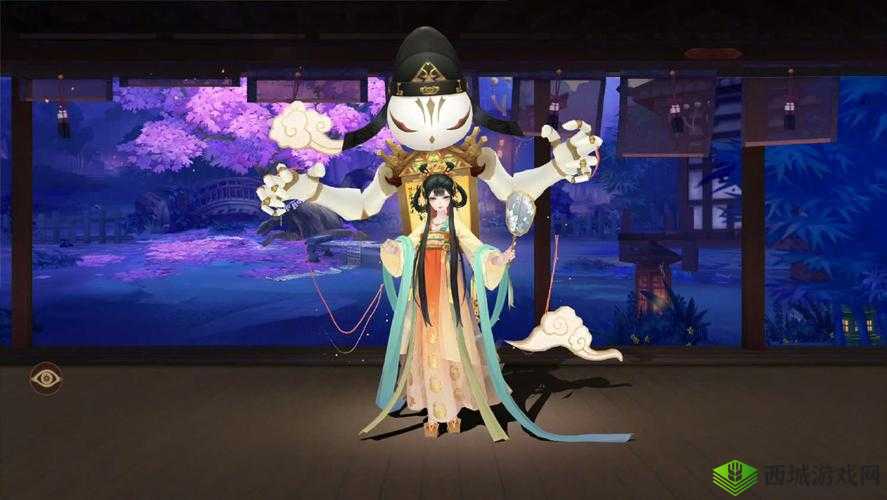 决战平安京傀儡师新皮肤闲影春衫,春日里的梦幻演绎