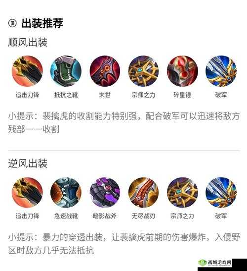 王者荣耀S22裴擒虎出装攻略