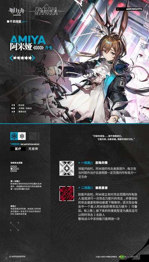 明日方舟阿米娅,从术士到咒愈师的华丽蜕变