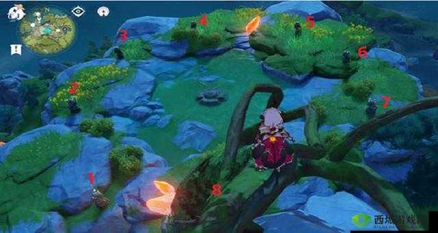 原神无妄坡四个石像点亮顺序详解