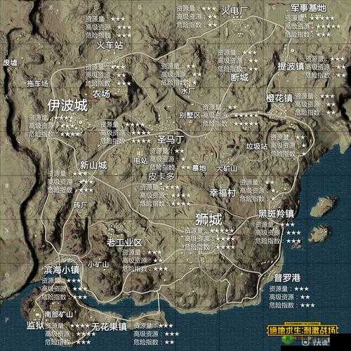 绝地求生刺激战场,沙漠地图普罗港搜点路线全攻略