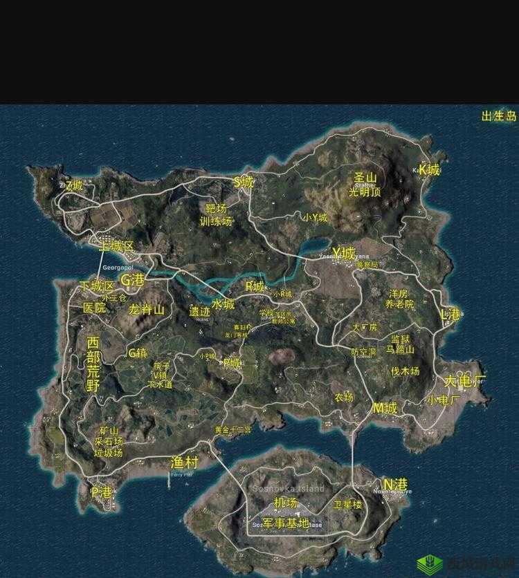 绝地求生刺激战场，海岛沙漠地图的野战艺术