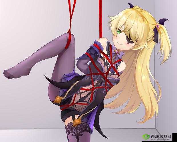 原神女角色手脚被黏黏胶粘,动弹不得:会是谁的恶作剧?