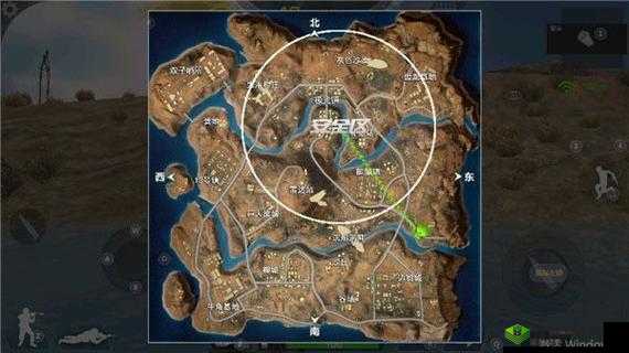 CF手游荒岛特训，花田发育与安全区行走路线策略