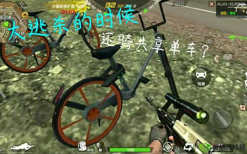 荒岛特训中的灵动之影，自行车在CF手游中的独特魅力