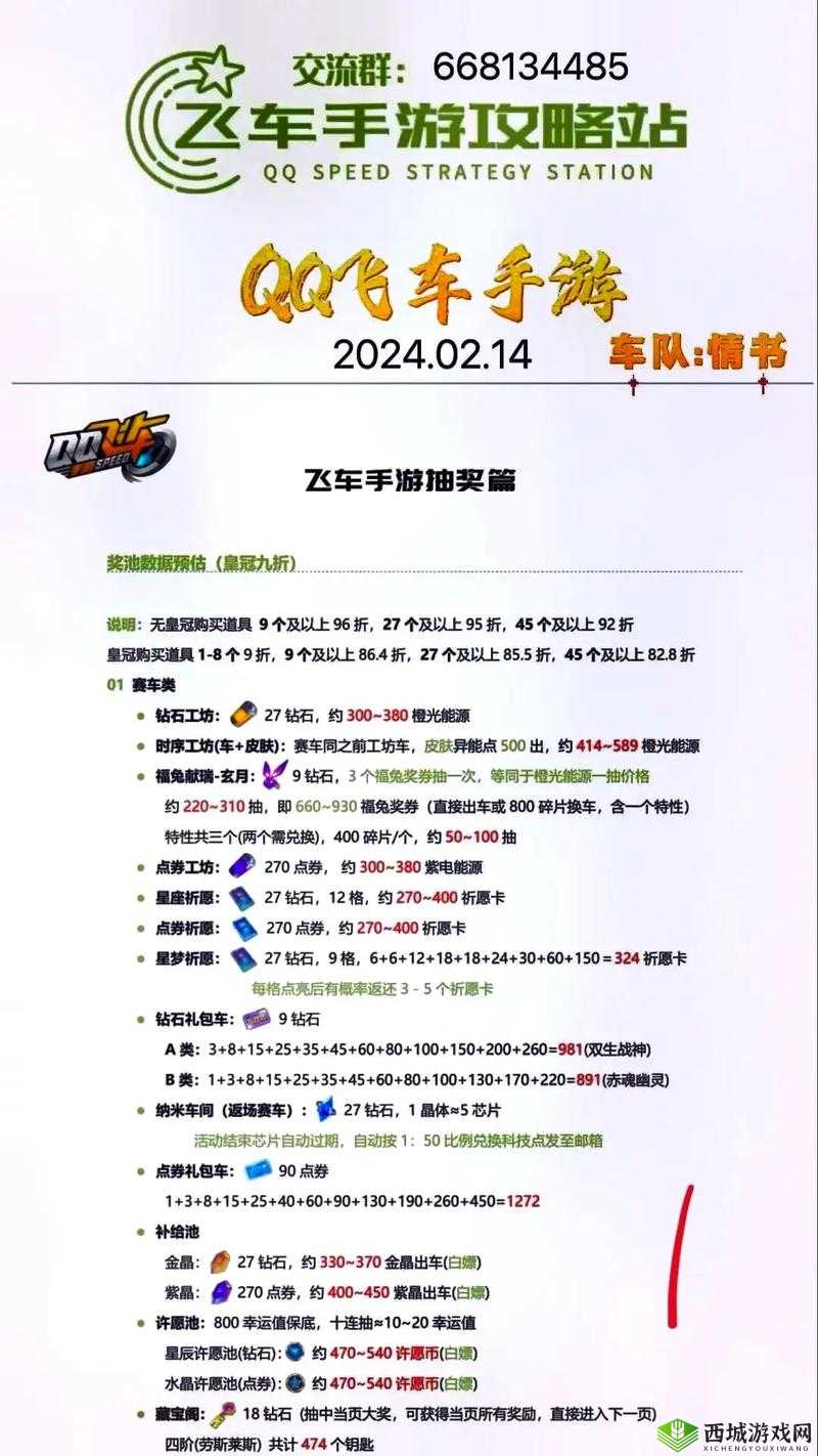 QQ飞车手游钻石充值与消费攻略