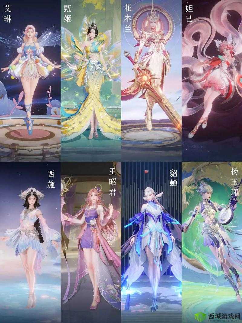 王者荣耀女角色:绝美颜值与强大实力并存