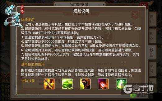 问道手游宠物顿悟技能详解——以哀痛欲绝为核心