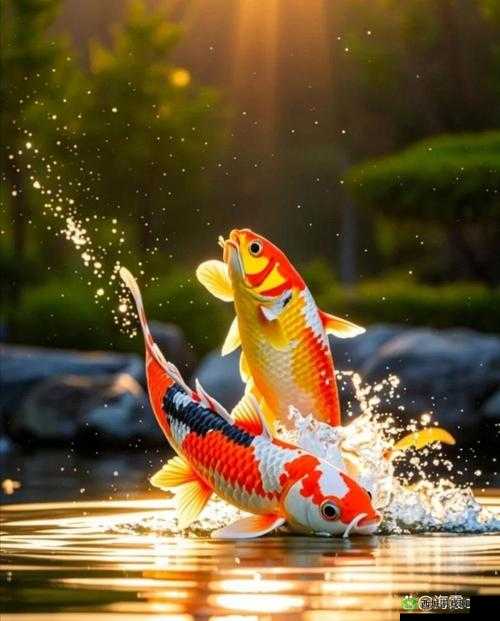 揭秘鲤鱼喝水姿势的独特魅力:高清图片展示鲤鱼优雅饮水瞬间,了解其自然习性