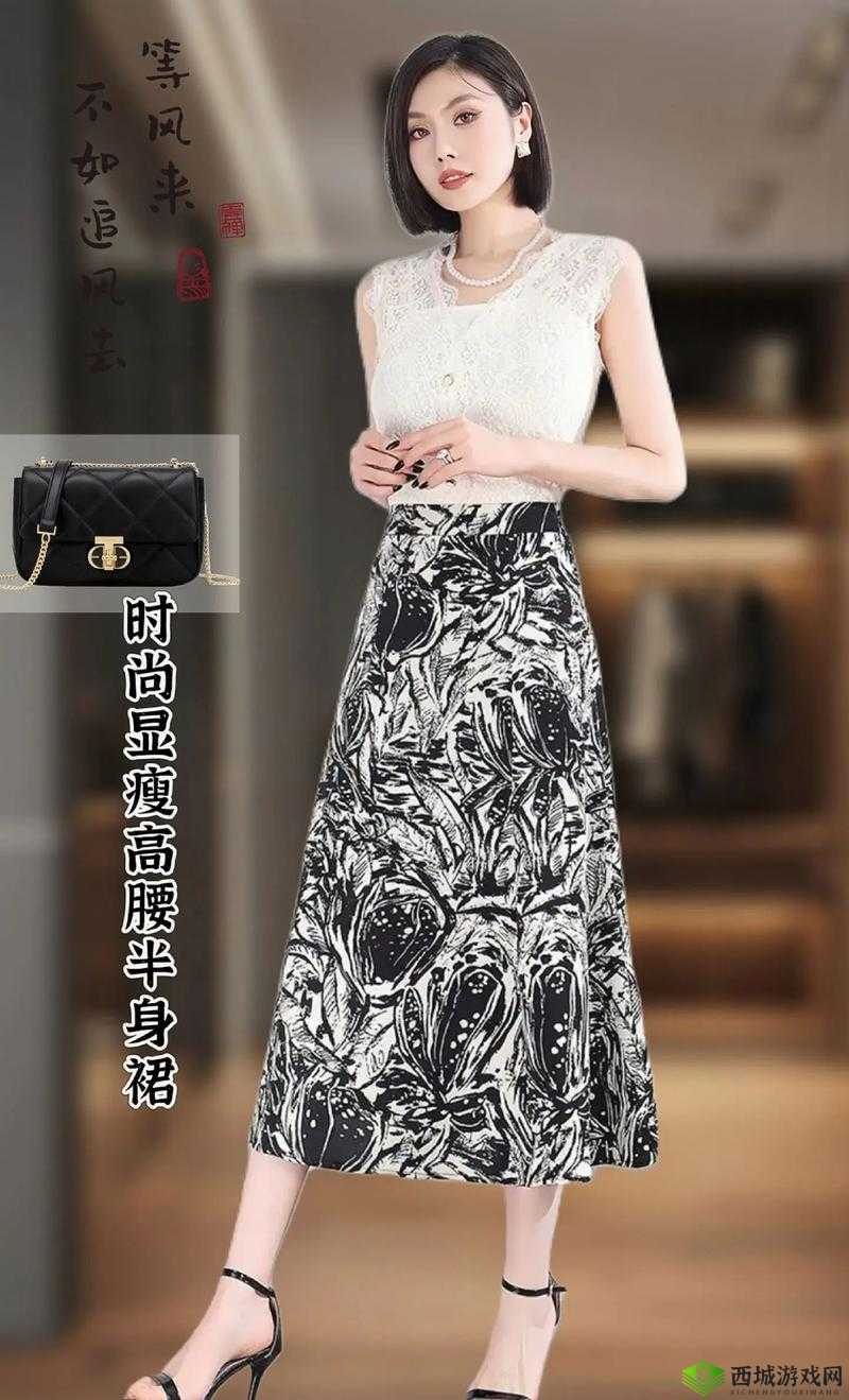 时尚必备妈妈半截裙高腰烫钻设计,显瘦显高,优雅气质瞬间提升